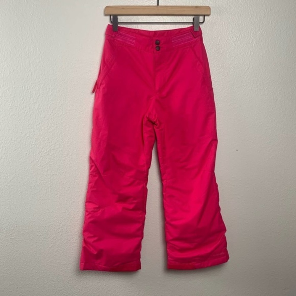 COLUMBIA PINK FUSHIA SNOW PANTS GIRLS 10/ 12